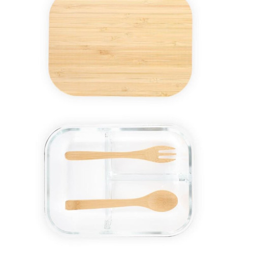 CORNETO - Hans Larsen Glass Lunch Box with Bamboo Cutlery