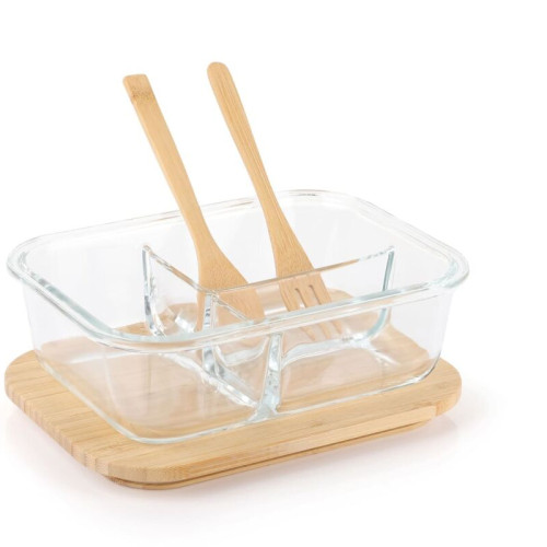 CORNETO - Hans Larsen Glass Lunch Box with Bamboo Cutlery