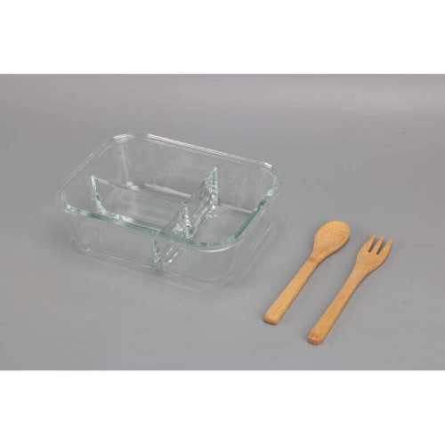 CORNETO - Hans Larsen Glass Lunch Box with Bamboo Cutlery