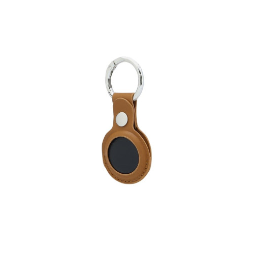 LEEVI - Santhome® PU Keychain with Santhome Tag pocket - Tan