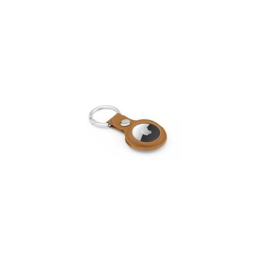 LEEVI - Santhome® PU Keychain with Santhome Tag pocket - Tan