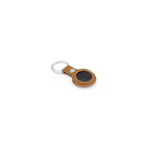 LEEVI - Santhome® PU Keychain with Santhome Tag pocket - Tan