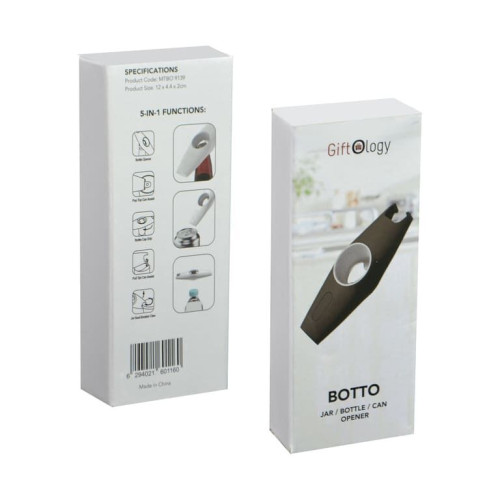 BOTTO - Giftology 5-in-1 Multi-functional Bottle Opener - Black