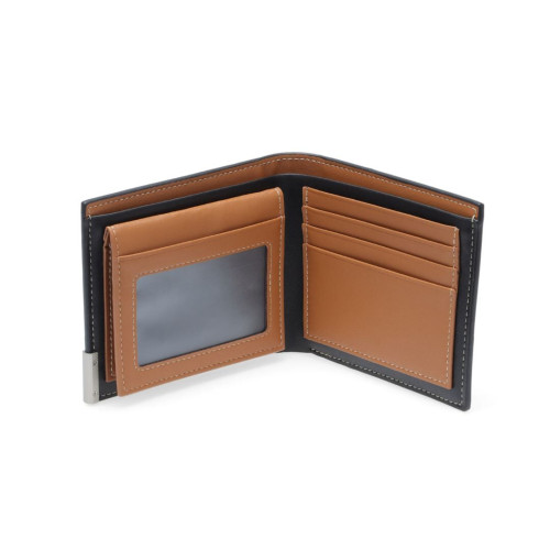 NIORT - Men's Billfold PU wallet with flip pocket