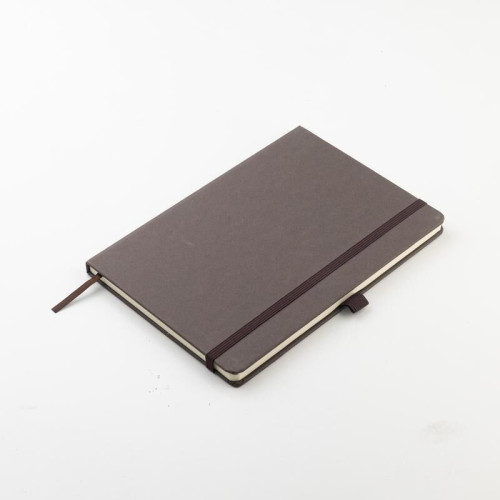 ABULA - eco-neutral® A5 Hard Cover Notebook & Pen Set - Coffee Paper