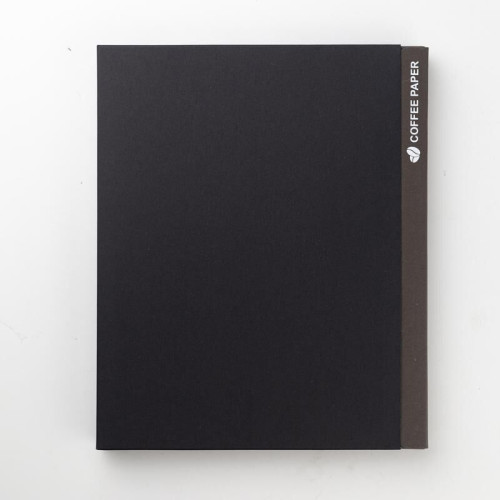 ABULA - eco-neutral® A5 Hard Cover Notebook & Pen Set - Coffee Paper