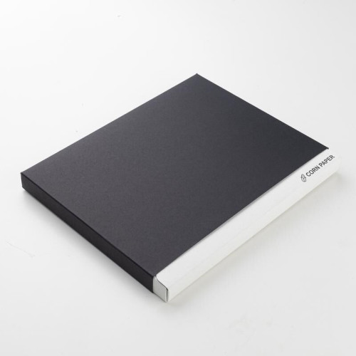ABULA - eco-neutral® A5 Hard Cover Notebook & Pen Set - Corn Paper