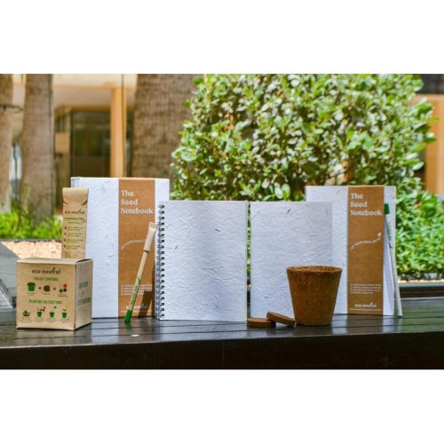 NOLA - eco-neutral® A5 Hard Cover Handmade Seed Paper Notebook