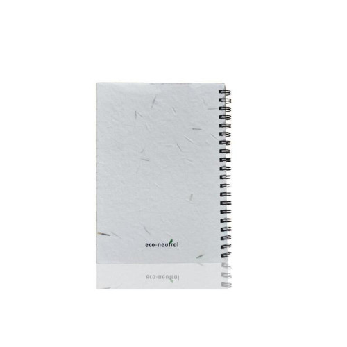 LUGO - eco-neutral® B6 Soft Cover Handmade Seed Paper Spiral Notebook