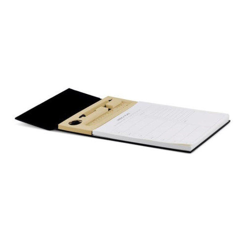 ACERRA - A4 Weekly Desk Planner with Pen, Ruler and U-clips