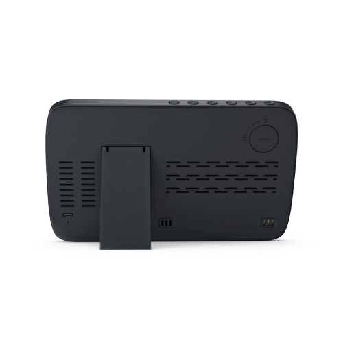 RISE - Giftology Digital Alarm Clock & Wireless Charger - Black