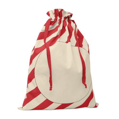 LAUKKU Large Santa cotton bag