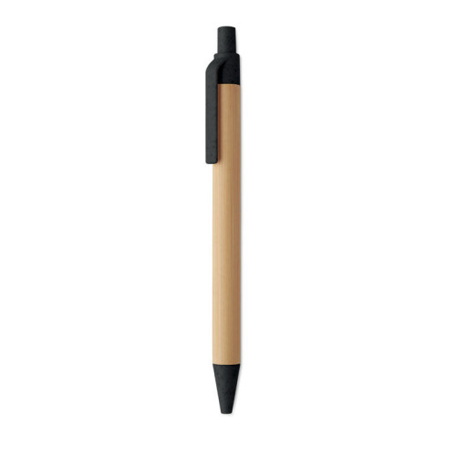 ITEA COLOUR Push button ball pen in bamboo