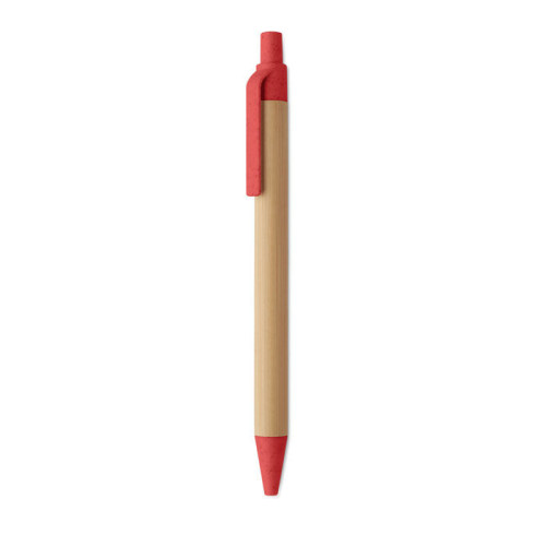 ITEA COLOUR Push button ball pen in bamboo