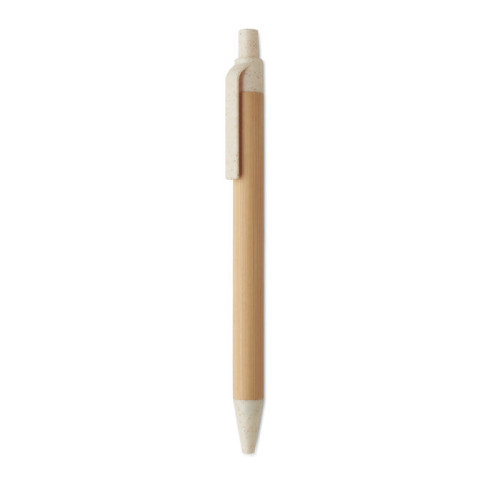 ITEA COLOUR Push button ball pen in bamboo