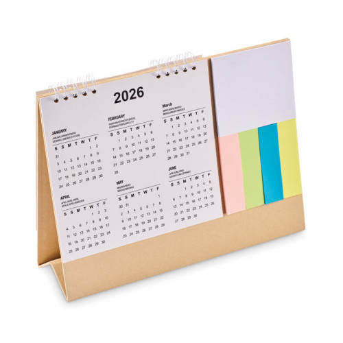 CALENDOO Desk calendar with memo pad