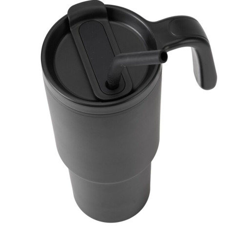 FORZA 360 - Hans Larsen Recycled Stainless Steel/PP Tumbler with 360 Branding - Black