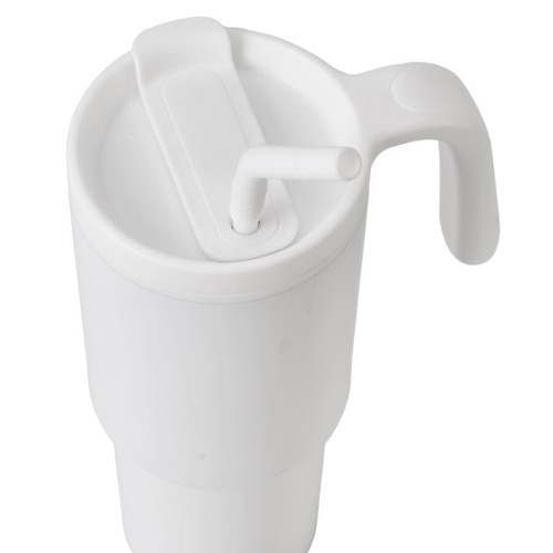 FORZA 360 - Hans Larsen Recycled Stainless Steel/PP Tumbler with 360 Branding - White