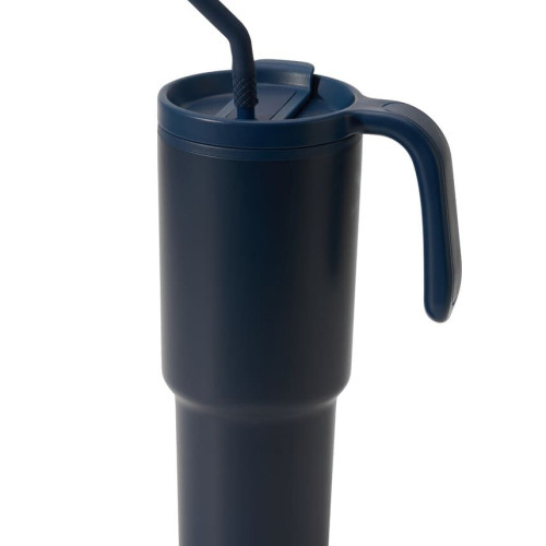 FORZA 360 - Hans Larsen Recycled Stainless Steel/PP Tumbler with 360 Branding - Navy Blue