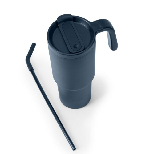 FORZA 360 - Hans Larsen Recycled Stainless Steel/PP Tumbler with 360 Branding - Navy Blue