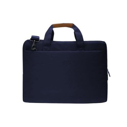 SLOTEN - Santhome® 15" Laptop Bag - Navy Blue/Tan