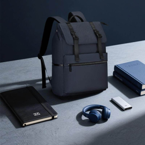 LEON - Giftology 17" Rolltop Backpack - Blue