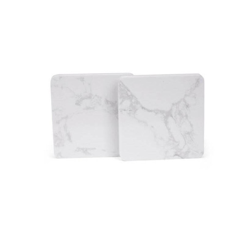 CARRARA - Giftology Set of 2 Marble Coasters