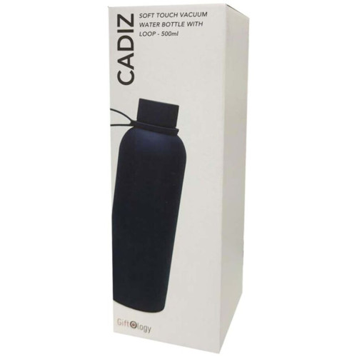 CADIZ - Giftology Double Wall Stainless Steel Bottle 500ml - Navy Blue