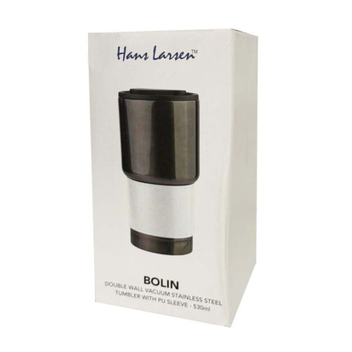 BOLIN - Hans Larsen Insulated Tumbler with Grip Sleeve 530ml - White