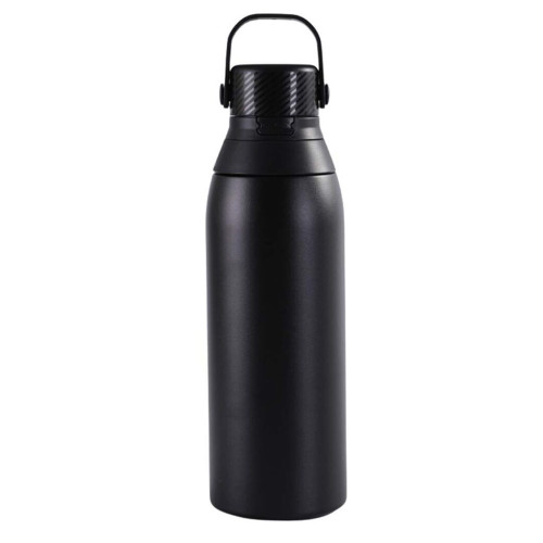 EVORA - Hans Larsen Double Wall Stainless Steel Vacuum Bottle - 750ml - Black