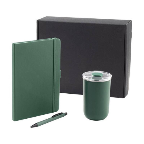 HEVIZ - Giftology Set of Tumbler, A5 Notebook and Pen - Green