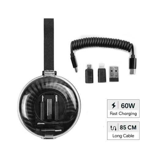 CORDA - Giftology Curled Cable & Adapter Kit