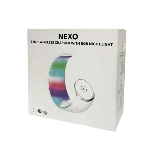 NEXO - Giftoloy 3-in-1 Wireless Charger with Night Light - White