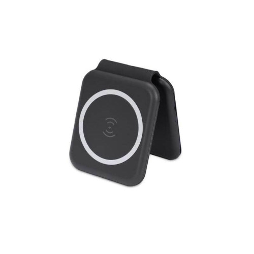 TURIN - @memorii Foldable 2-in-1 Wireless Charger and Multicable Set - Black