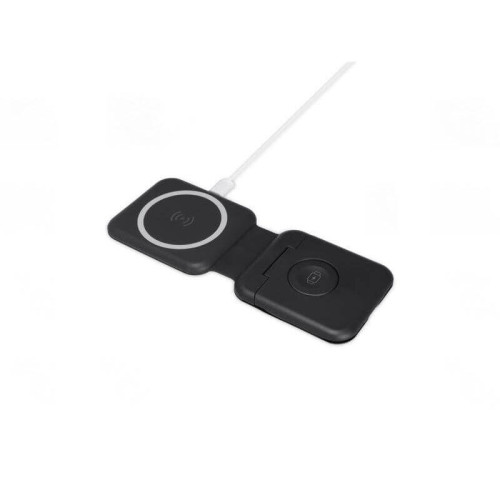 TURIN - @memorii Foldable 2-in-1 Wireless Charger and Multicable Set - Black
