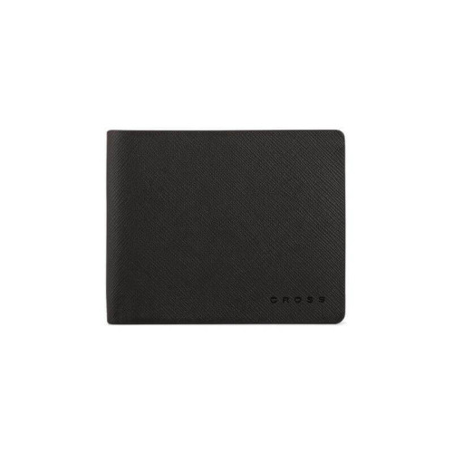 CROSS Saffiano Leather 8CC Slim Bifold Wallet - Black