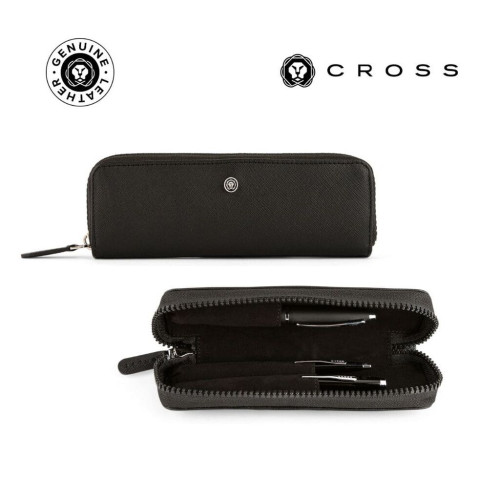CROSS Leather Pen Case - Black