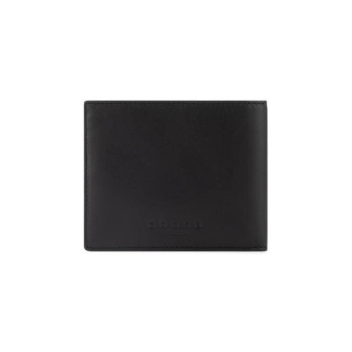 CROSS Soft Grain Leather Two-Tone 8CC Bifold Wallet - Black/Mocha