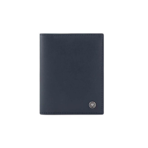 CROSS Soft Grain Leather Business Card Case - Navy Blue