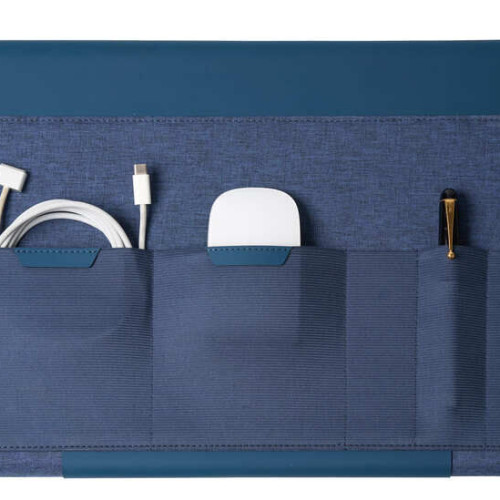 FULDA - CHANGE Collection RPET Laptop Case & Workstation - Navy Blue