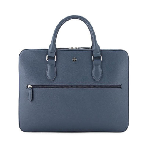 Cross Luxury Leather Briefcase - Navy Blue	