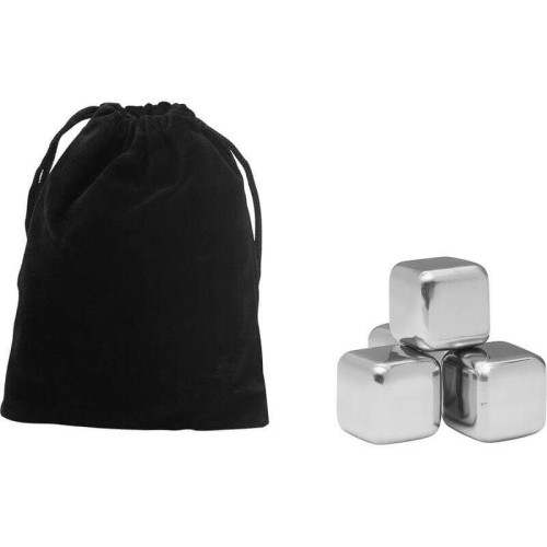 FIENI - Set of 4 Stainless Steel Ice Cubes