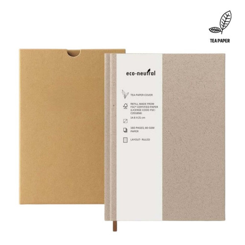 KEILA - eco-neutral TEA Cover A5 Notebook