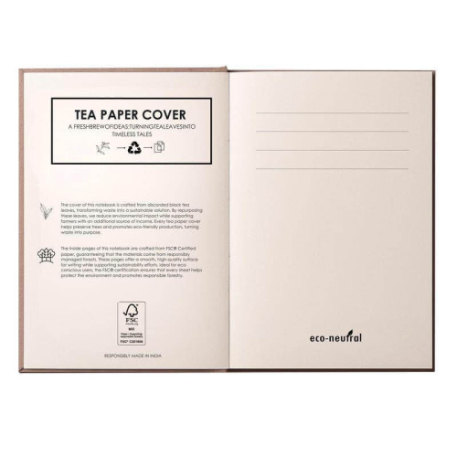 KEILA - eco-neutral TEA Cover A5 Notebook