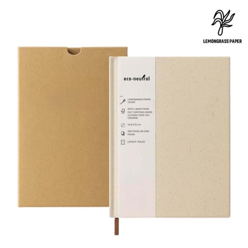 SALA - eco-neutral Lemongrass Cover A5 Notebook