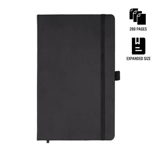 BARON - Santhome Expanded A5 Hard Cover Notebook - Black