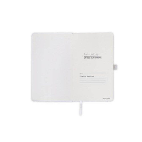 BARON - Santhome Expanded A5 Hard Cover Notebook - White