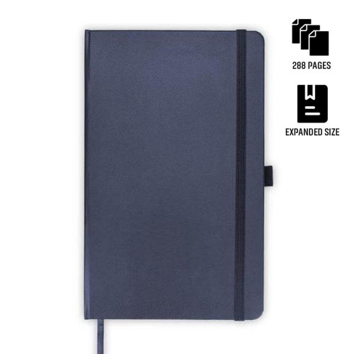 BARON - Santhome Expanded A5 Hard Cover Notebook - Navy Blue