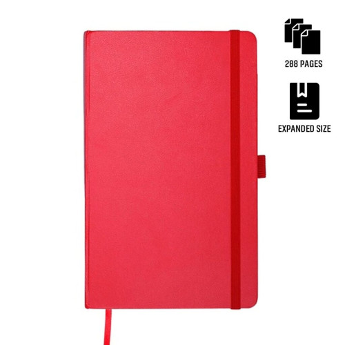 BARON - Santhome Expanded A5 Hard Cover Notebook - Red