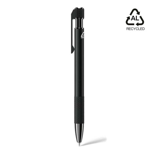PILA - Recycled Aluminium Ballpoint Pen - Black